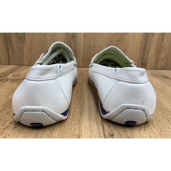 Franco Vanucci Mens Jeremy Loafers Slip On Shoes Faux Leather White Size 8.5 - Picture 7 of 16